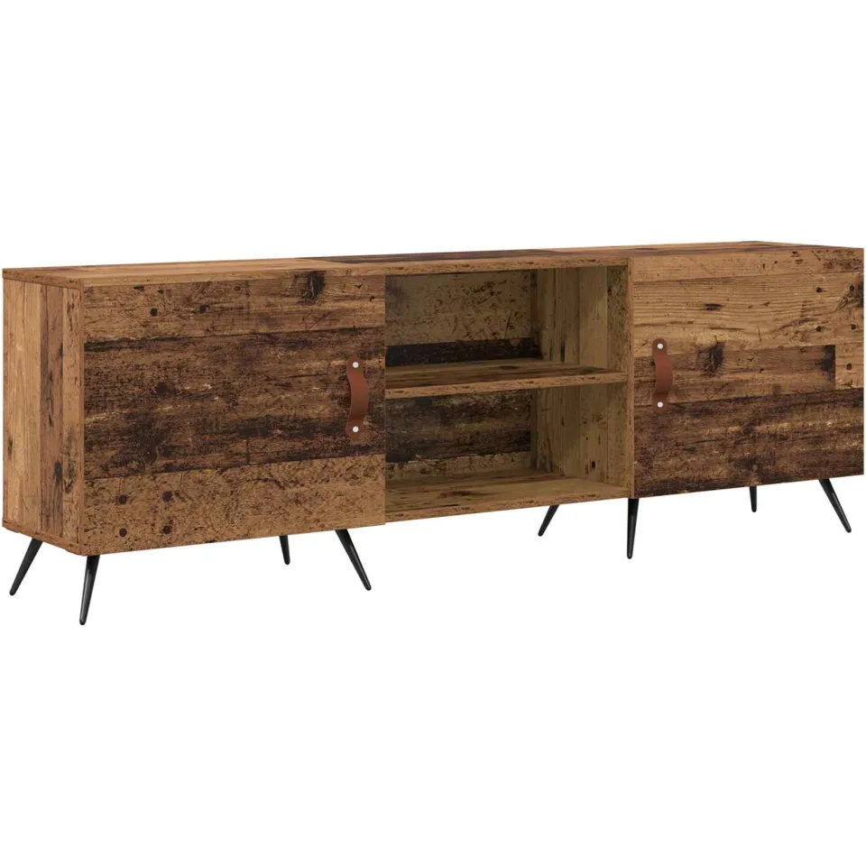 vidaXL TV-kast 150 x 30 x 50 cm Oud hout Bewerkt hout bruin, foto 3
