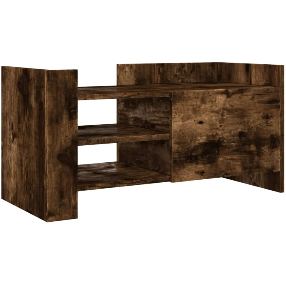 vidaXL Tv-meubel 80x35x40 cm bewerkt hout gerookt eikenkleurig, foto 3