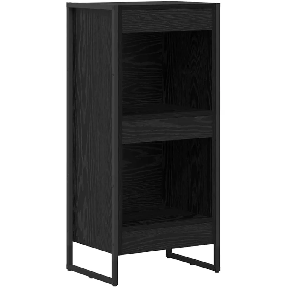 vidaXL Boekenkast 40 x 30 x 86,5 cm Bewerkt hout Zwart Eiken, foto 3