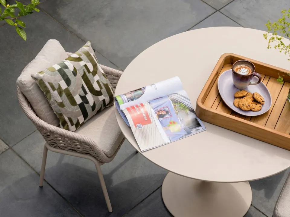 Suns Casto dining tuinstoel taupe, foto 3