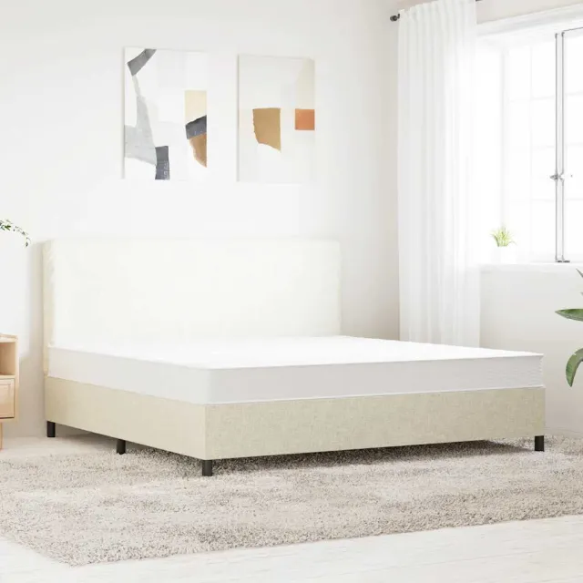 vidaXL Binnenveringmatras middelhard 180x200 cm wit