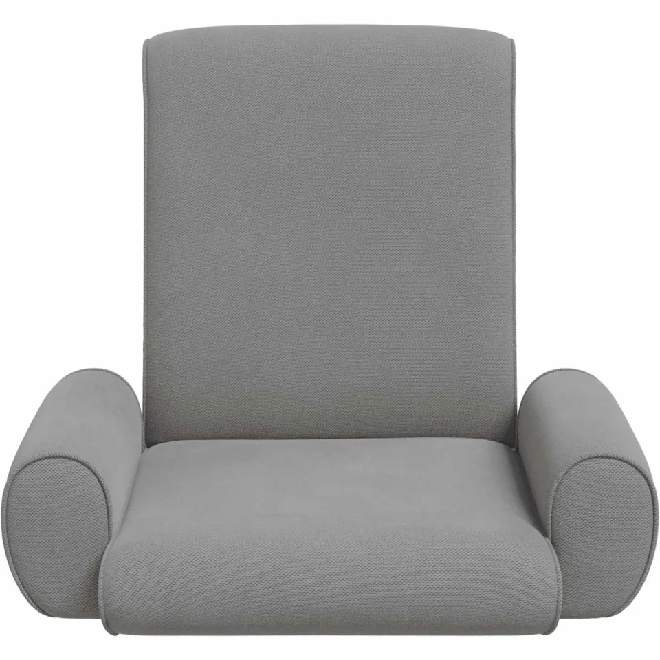 vidaXL Verstelbare vlo stoelen Donkergrijs Grove Fluweel, foto 4