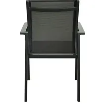 Tuinstoel Milo Donkergrijs Stapelbaar 62x57x90cm zwart, foto 4
