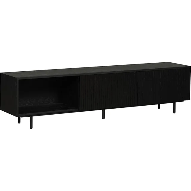 Bronx71 Tv-meubel Ray zwart eiken 180 cm