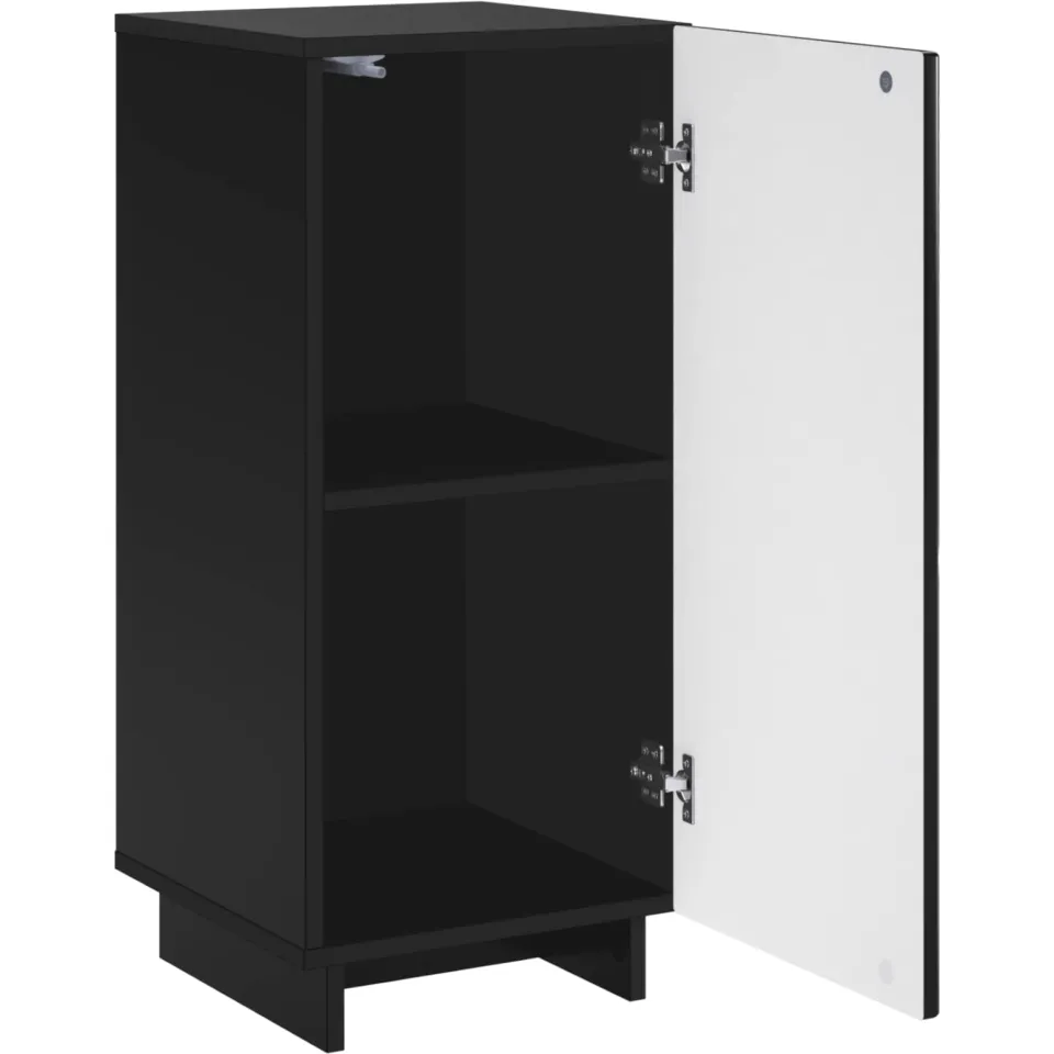 vidaXL Dressoir Zwart 33,5 x 34,5 x 75 cm Bewerkt hout
