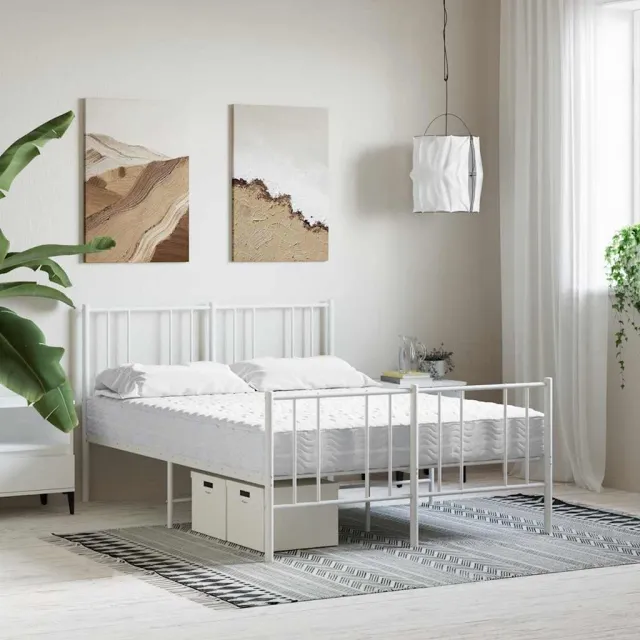 vidaXL Schuimmatras hardheid H2 H3 140x210 cm wit