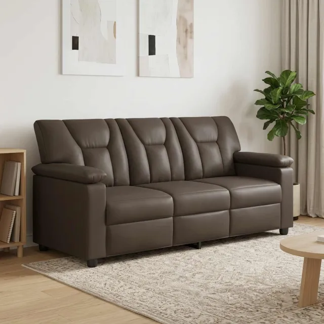 vidaXL Bank Grijs 191 x 85 x 93 cm Kunstleer