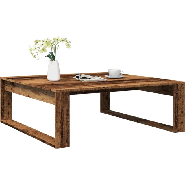 vidaXL Salontafel 100x100x35 cm bewerkt hout oude houtkleurig Bruin