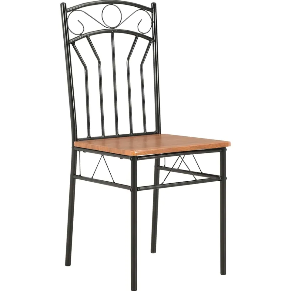 vidaXL Eetkamerstoelen 2 st MDF bruin, foto 2