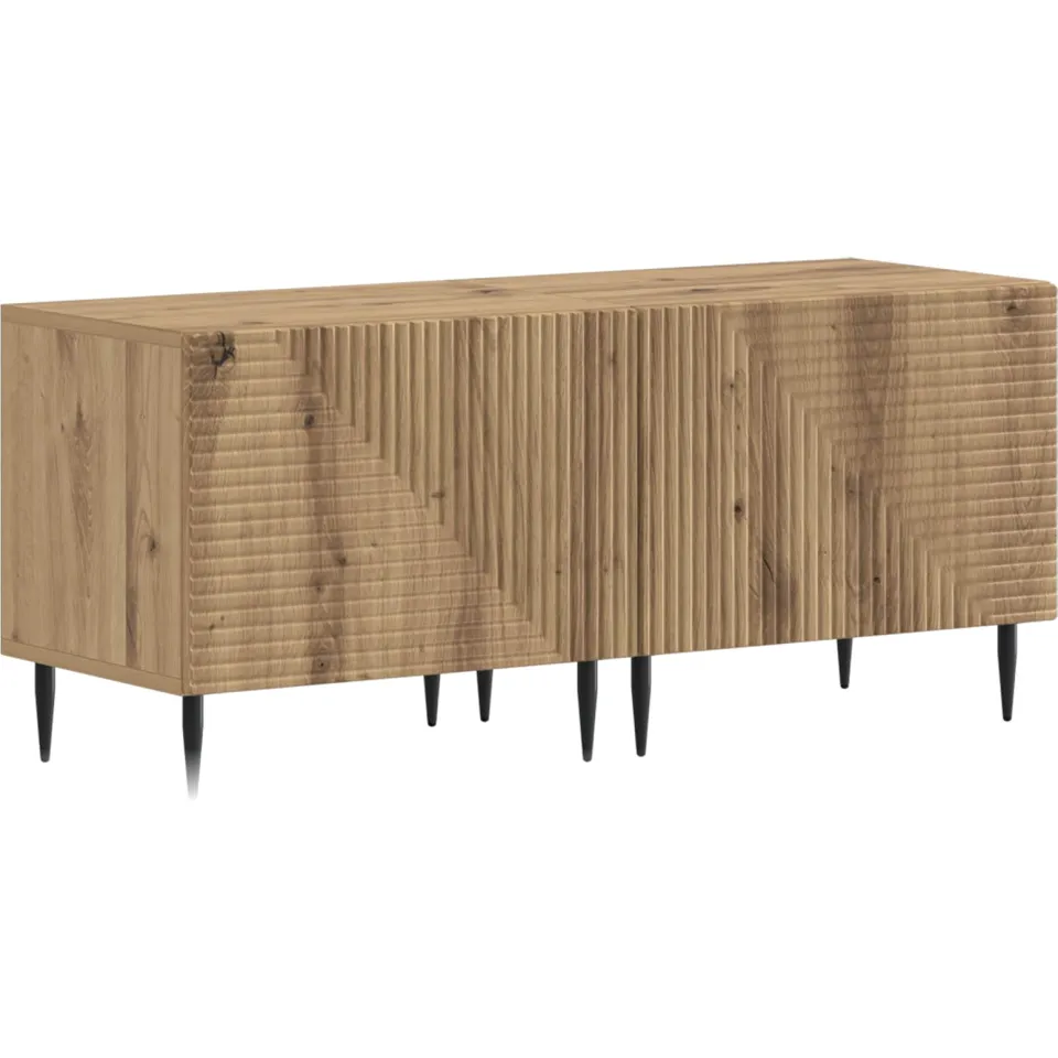 vidaXL 3-delige LED TV-kast Artisanaal eiken Bewerkt hout, foto 4