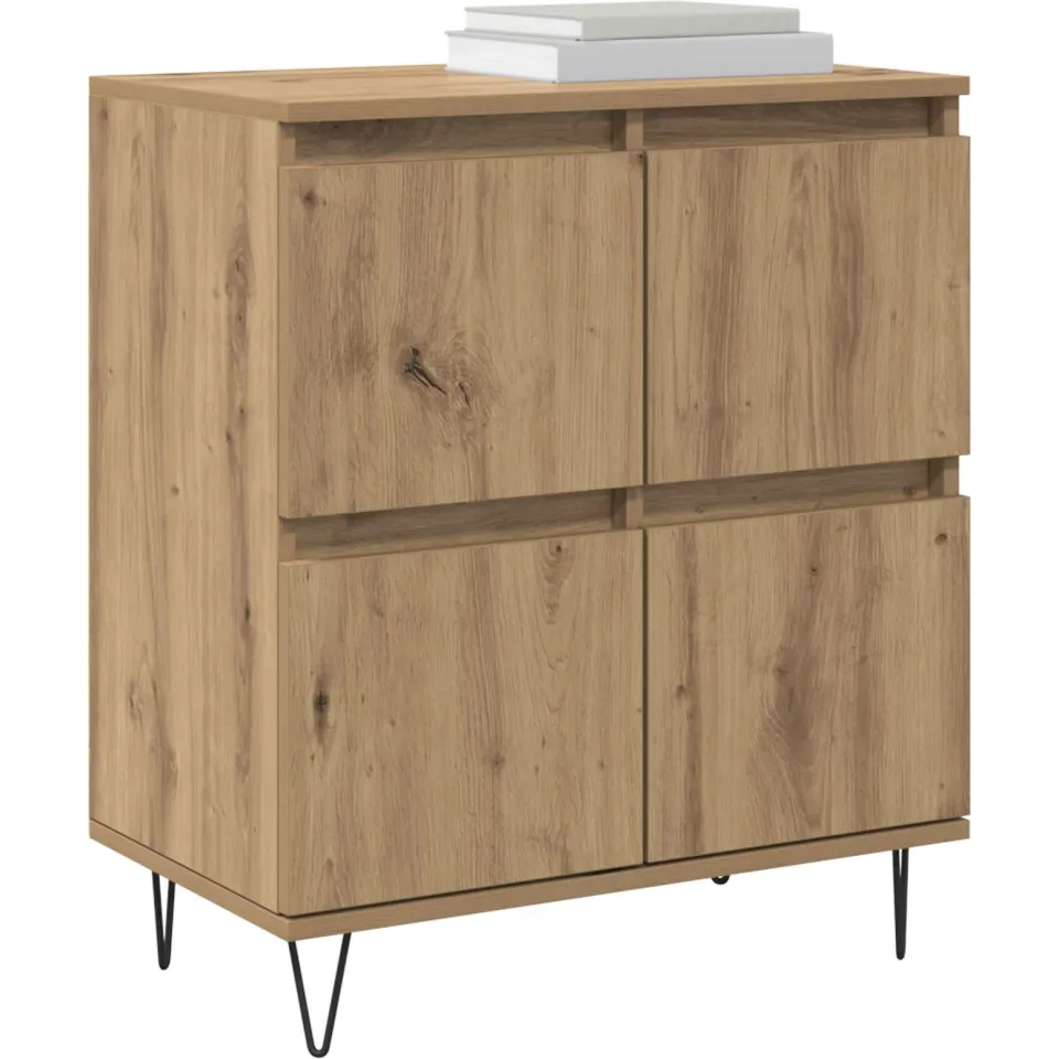 vidaXL Dressoir Artisan Eiken 60 x 35 x 70 cm Bruin