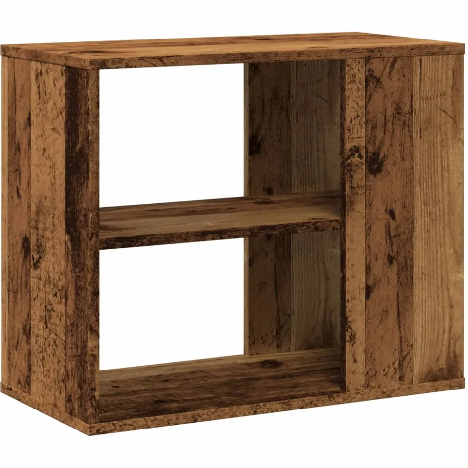 vidaXL Bijzetkast 60x30x50 cm bewerkt hout oud houtkleurig bruin, foto 3