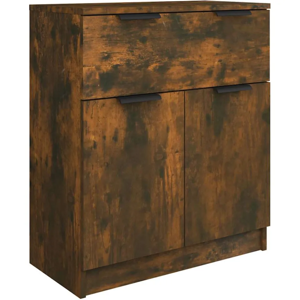 vidaXL 3-delige Dressoirs bewerkt hout gerookt eiken, foto 4