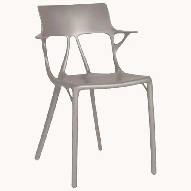 Kartell Tuinstoelen A. I. met armleuning, 2-delig Taupe