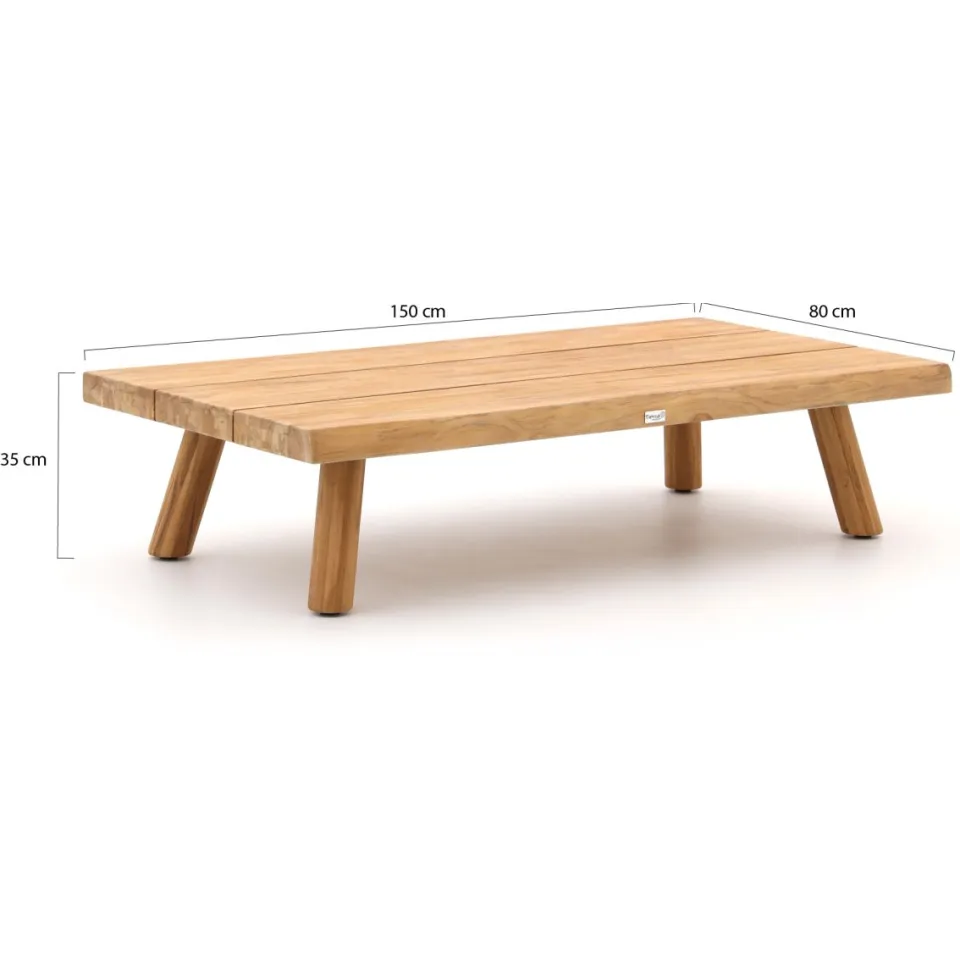 Tierra Outdoor Wakkanda lounge koffietafel 150x80x35cm bruin, foto 3