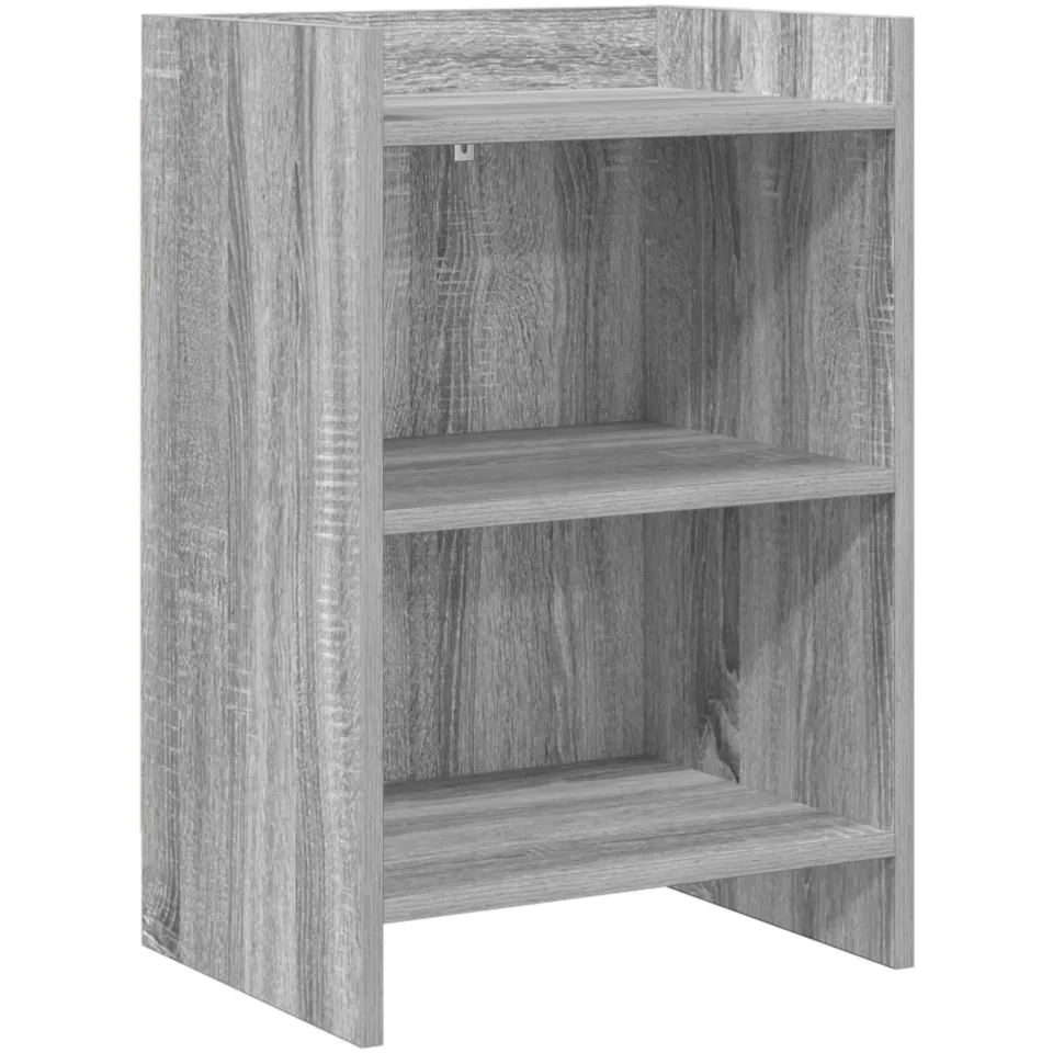 vidaXL Nachtkastjes Grijs Sonoma 40 x 30 x 60 cm Bewerkt hout, foto 3