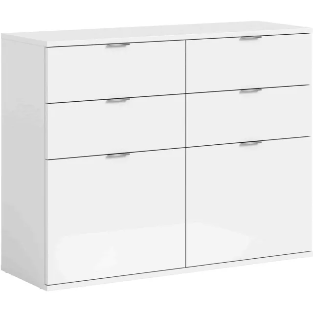 Furnilux Projectxladekast wit hoogglans wit NB - 34x120x85cm