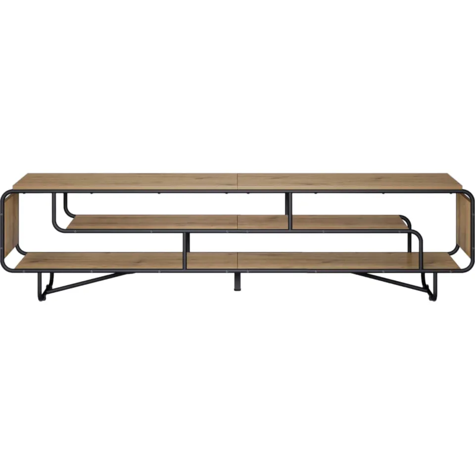 vidaXL TV-standaard 180 x 36 x 45 cm Artisanaal eiken Bewerkt hout Bruin