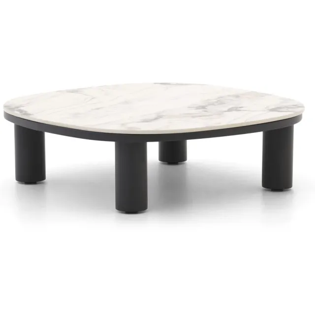 Bellagio tuinmeubelen Bellagio Gorizia lounge tuintafel 90x90x27cm Grijs