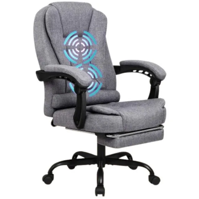 DailySupplies® Ergonomische Bureaustoel - Gamestoel - Bureaustoelen voor Volwassenen Grijs