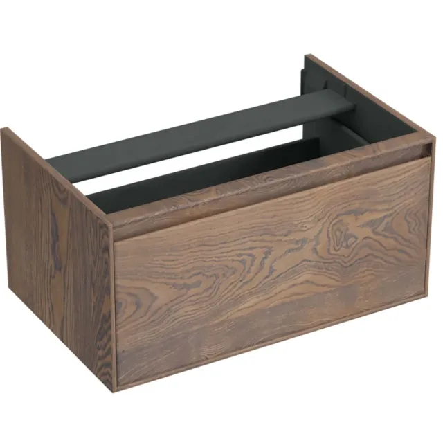 Forzalaqua Onderkast Forzalaqua Reno 80x51x40 Cm 1 La Softclose Eiken Havanna Bruin