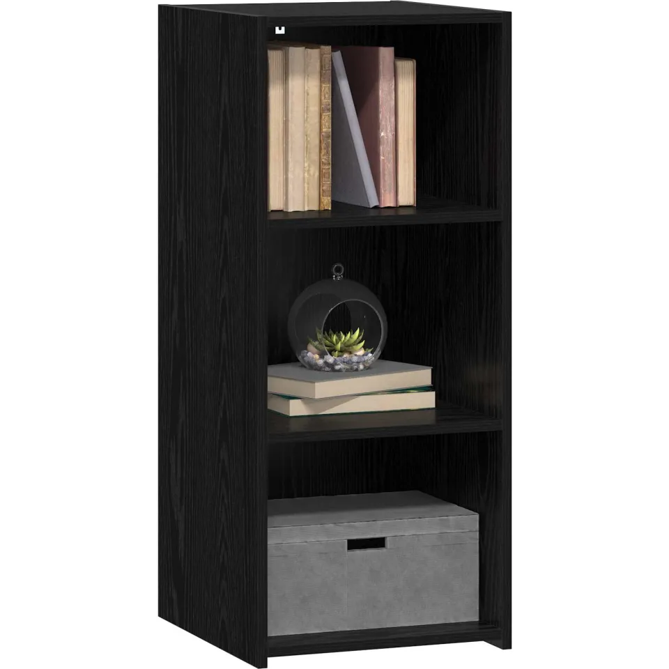 vidaXL Dressoir Zwart eiken 40 x 41 x 93 cm Bewerkt hout
