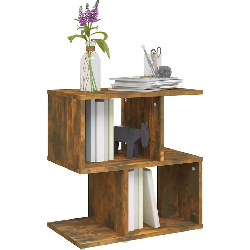 vidaXL Nachtkastjes 2 st 50x30x51,5 cm bewerkt hout gerookt eikenkleur Bruin
