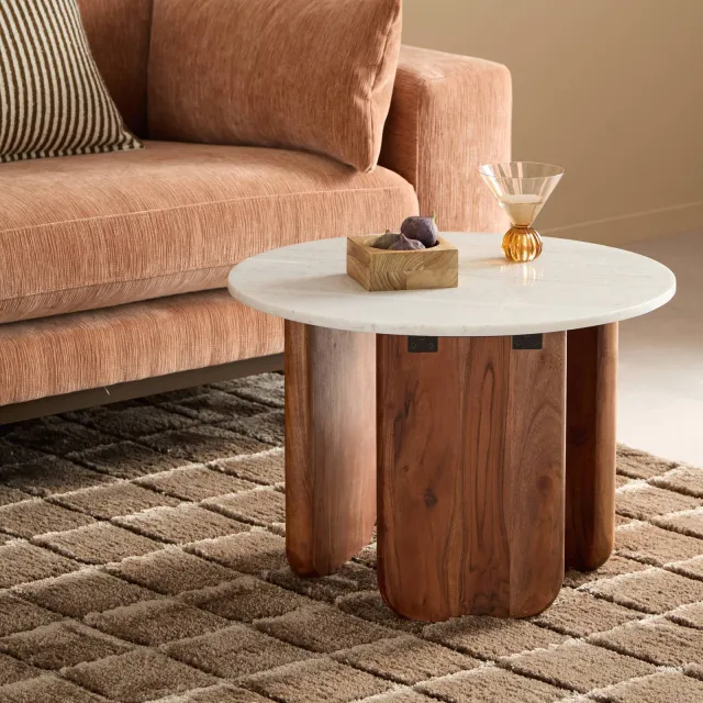 NOUS Living Kovu bijzettafel naturel, foto 2