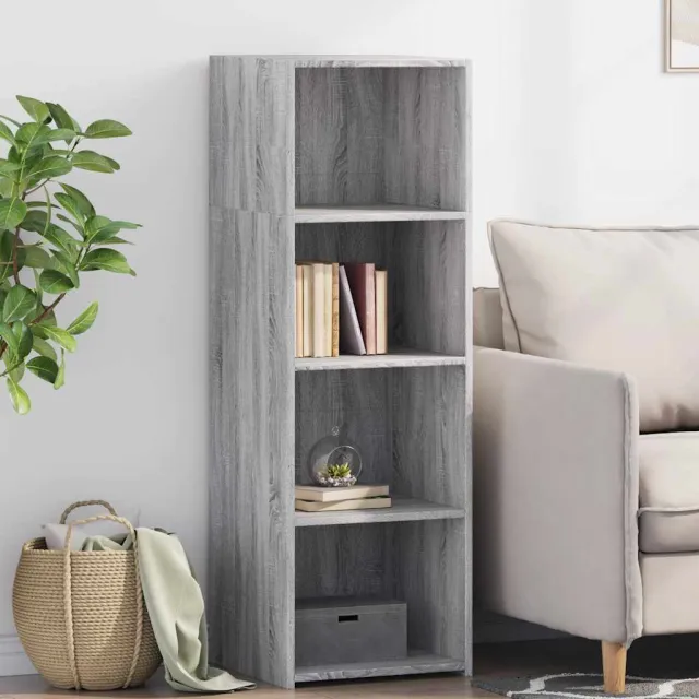 vidaXL Hoge kast 40x41x124 cm bewerkt hout grijs sonoma eikenkleurig, foto 2