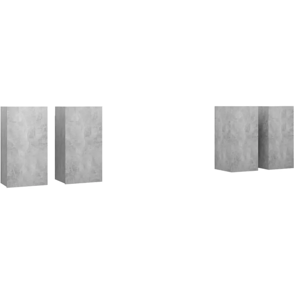 vidaXL Tv-meubelen 4 st 30,5x30x60 cm bewerkt hout betongrijs grijs, foto 3