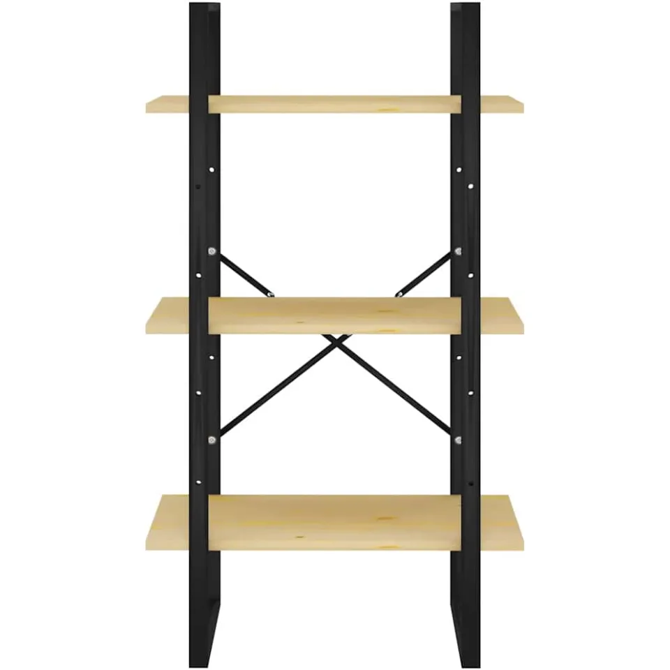 vidaXL Opbergrek 60x30x105 cm massief grenenhout bruin, foto 4