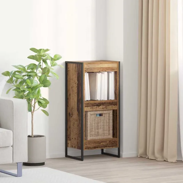 vidaXL Boekenkast 40 x 30 x 86,5 cm Bewerkt hout Oud Hout Bruin