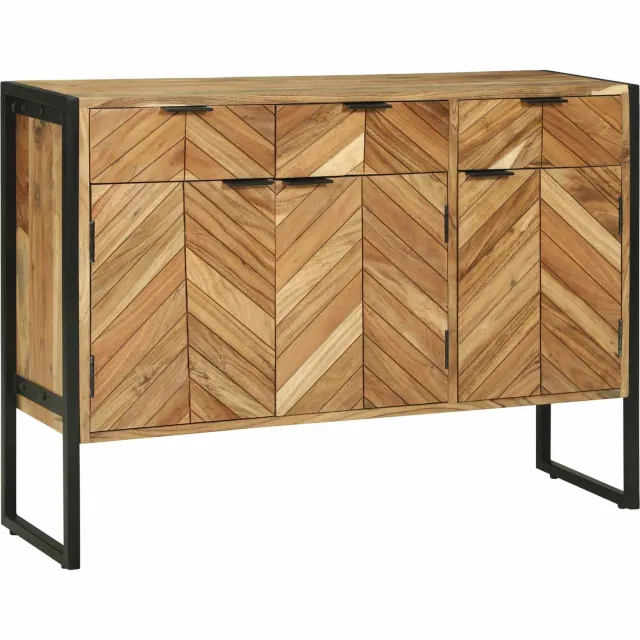 vidaXL Dressoir 100 x 30 x 75 cm Massief acaciahout Bruin
