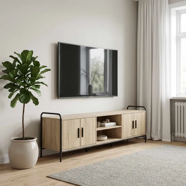 vidaXL Tv-meubel 167,5 x 33 x 50 cm Sonoma Eiken Bewerkt hout, foto 2