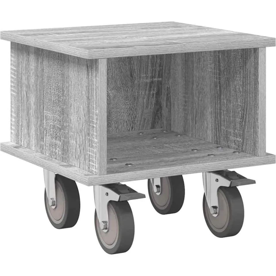 vidaXL TV-standaard 37 x 35 x 35 cm Grijs Sonoma Bewerkt hout