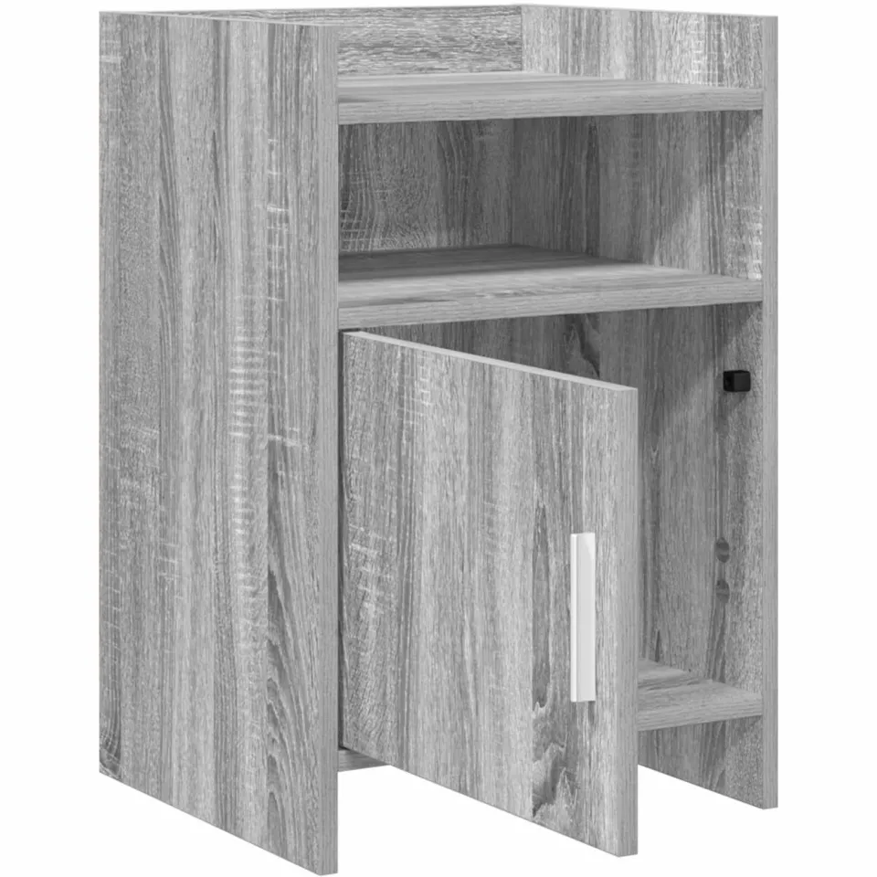 vidaXL Nachtkastjes Grijs Sonoma 40 x 36 x 60 cm Bewerkt hout, foto 4