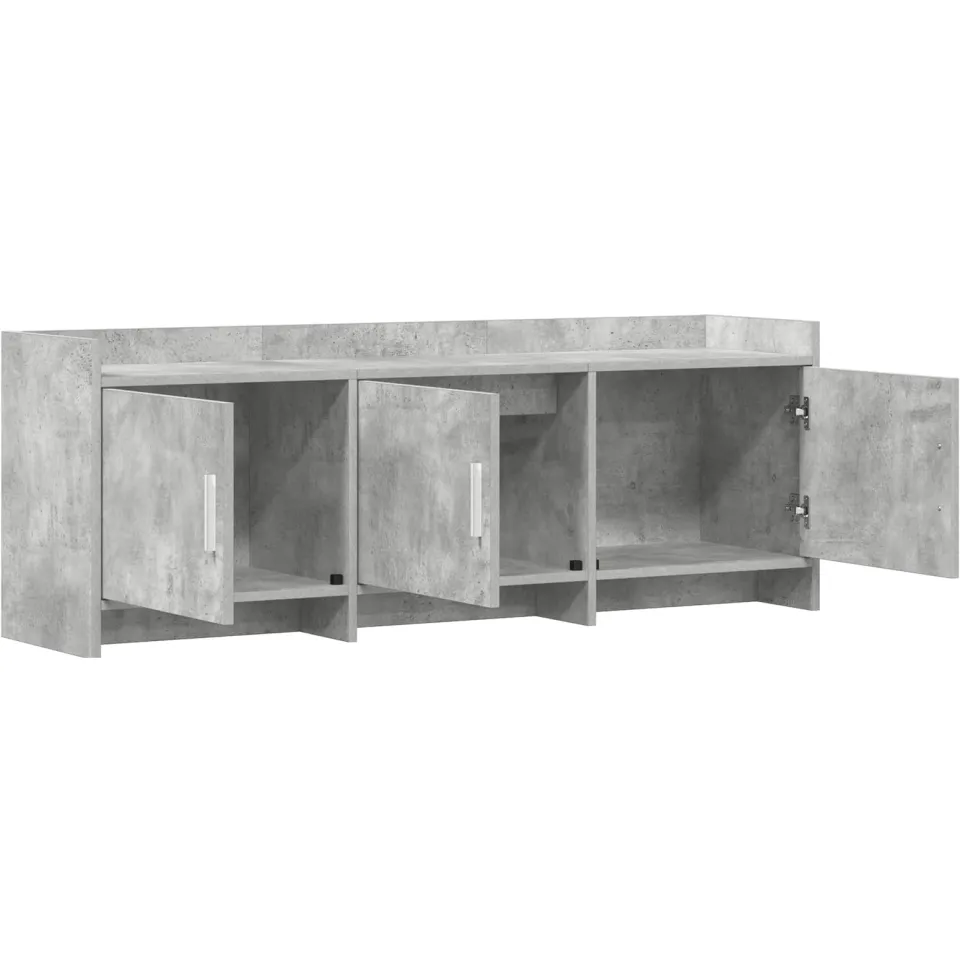 vidaXL TV-kast 130 x 33 x 47 cm Betongrijs Bewerkt hout grijs, foto 4