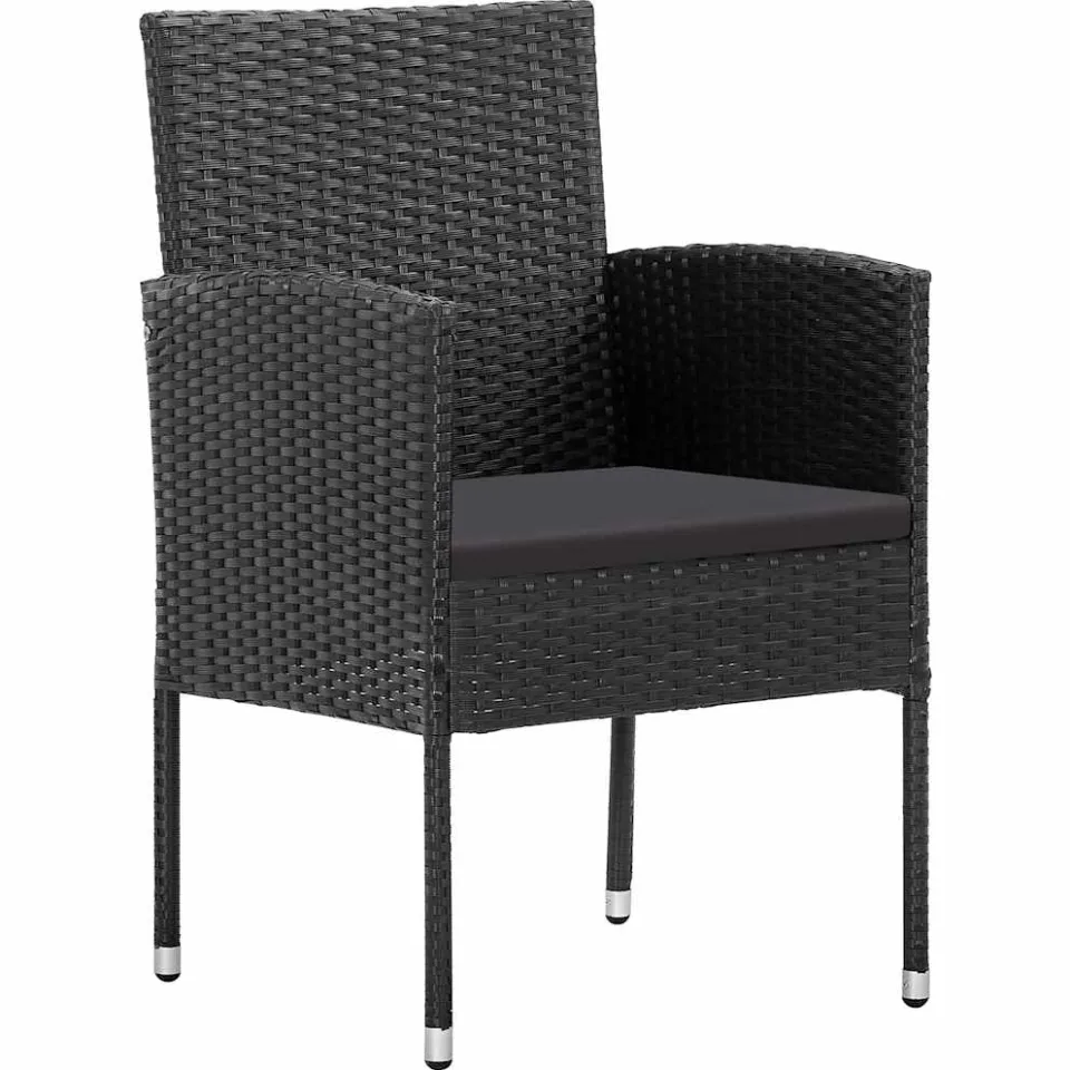 vidaXL 5-delige Tuinset zwart, foto 4