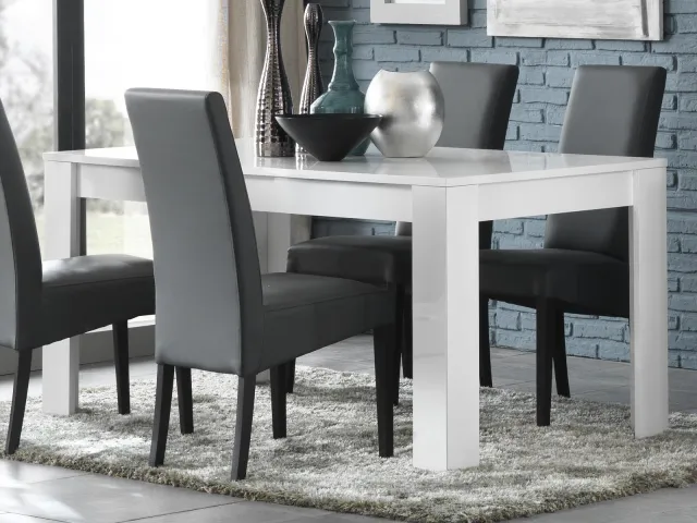 Mobistoxx Madonna eettafel hoogglans wit