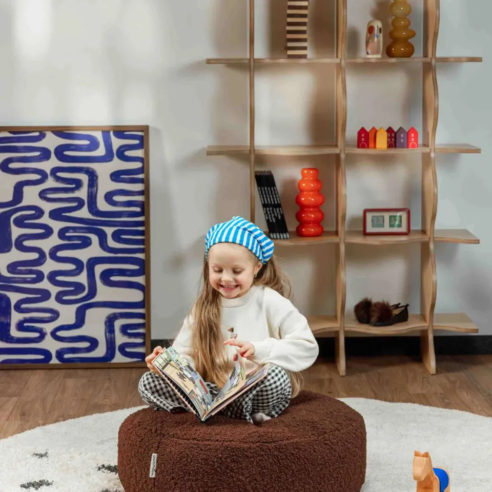 Wigiwama Warm Hazelnoot Ottoman, foto 4