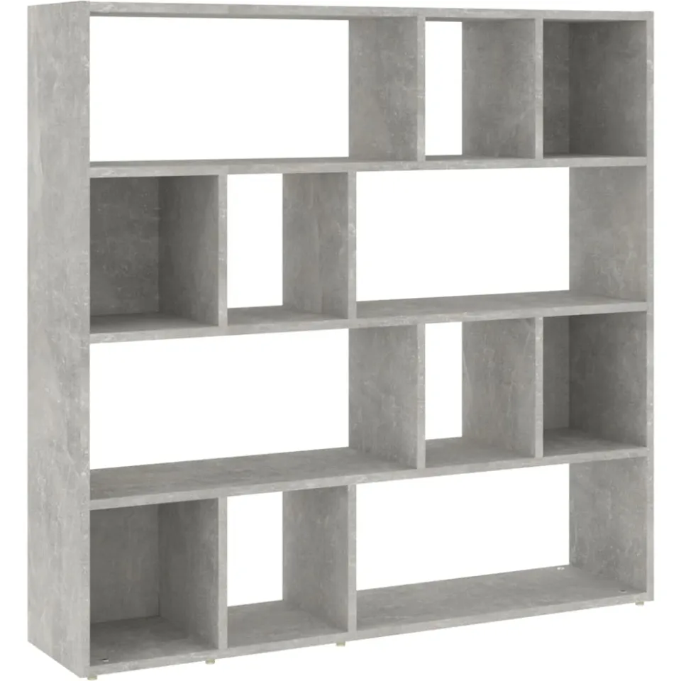 vidaXL Boekenkast/kamerscherm 105x24x102 cm betongrijs