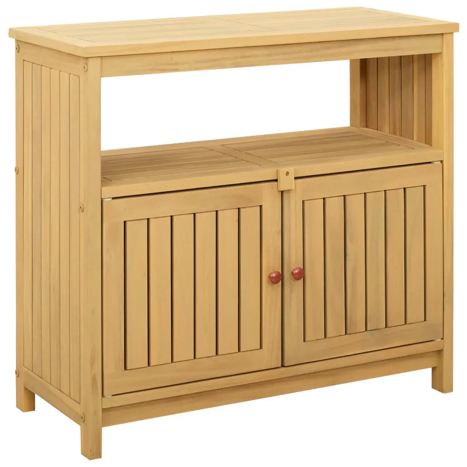 vidaXL Tuin Console Tafel Licht acacia 80 x 35 x 75 cm Bruin