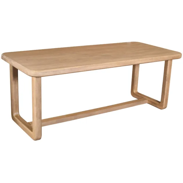 DÉJA Living Eettafel Loja - Rechthoek Naturel Mangohout - 200x90x76cm