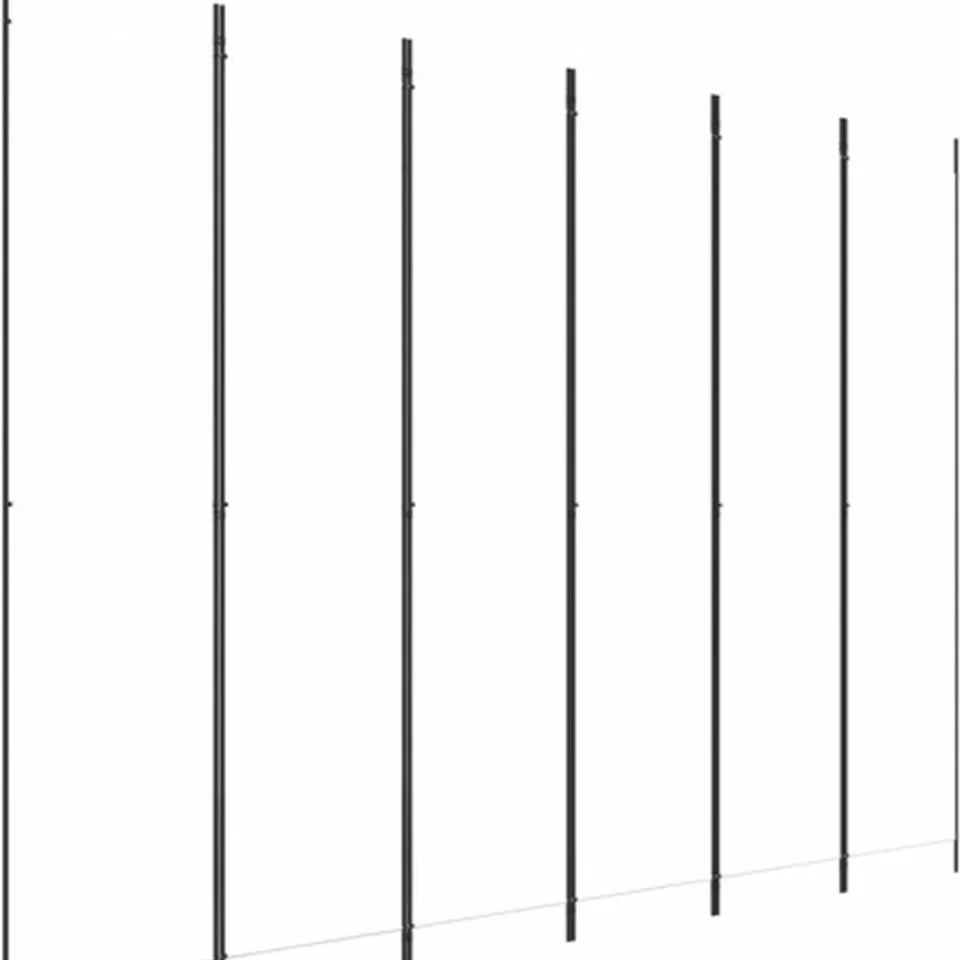 vidaXL Kamerscherm met 6 panelen 300x220 cm stof wit