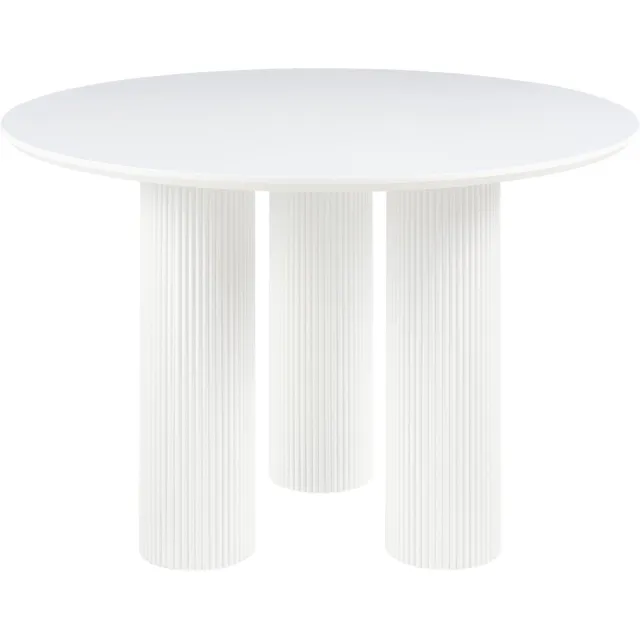 Beliani TULEMALU - Eettafel - Wit - 120 cm - MDF