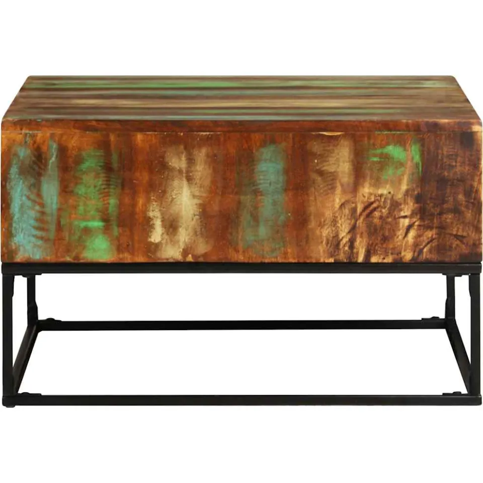 vidaXL Salontafel 68x68x41 cm massief gerecycled hout Bruin
