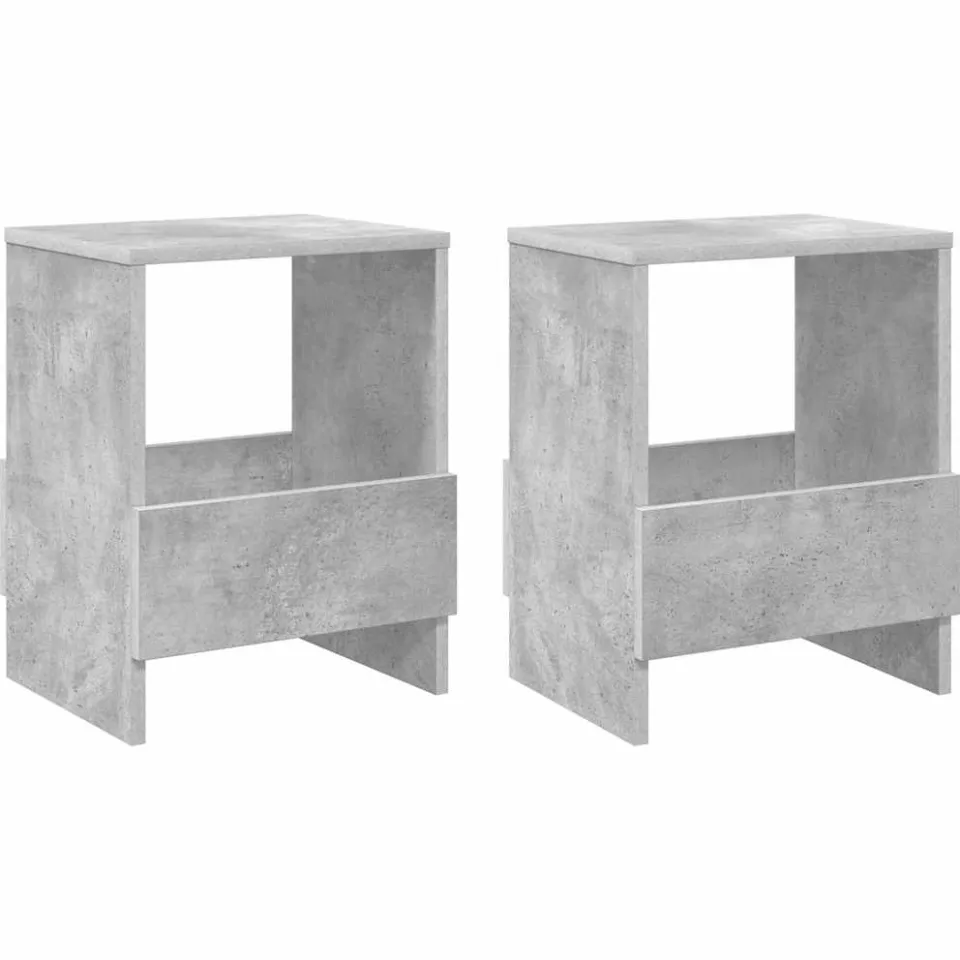 vidaXL Tijdschrift Rek 2 st Beton Grijs 35 x 30 x 45 cm, foto 3