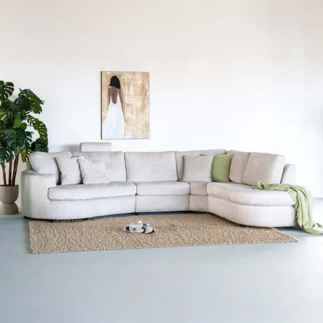 SEVN Soof hoekbank beige, foto 2