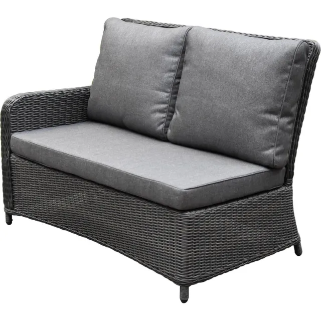 premium collection Bilbao premium dining hoekset 7 delig antraciet wicker