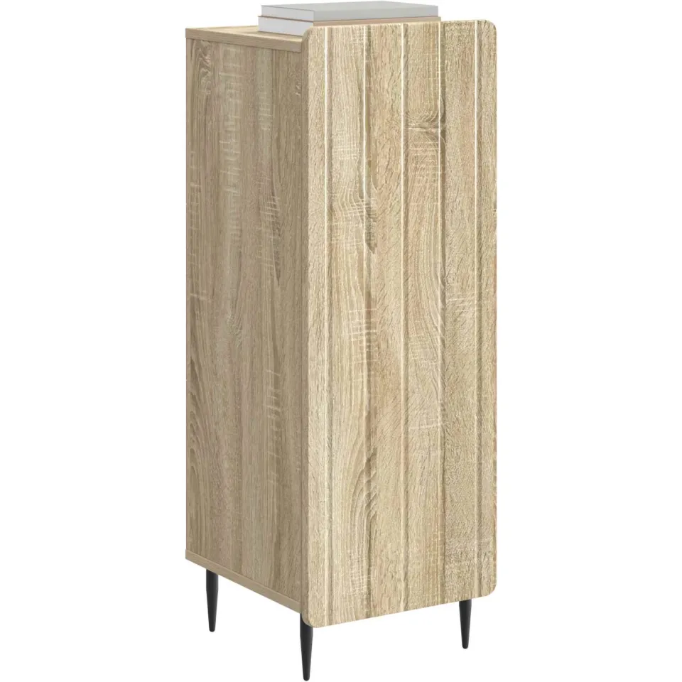 vidaXL Dressoir Sonoma Eiken 34,5 x 33 x 92 cm Bewerkt hout Bruin